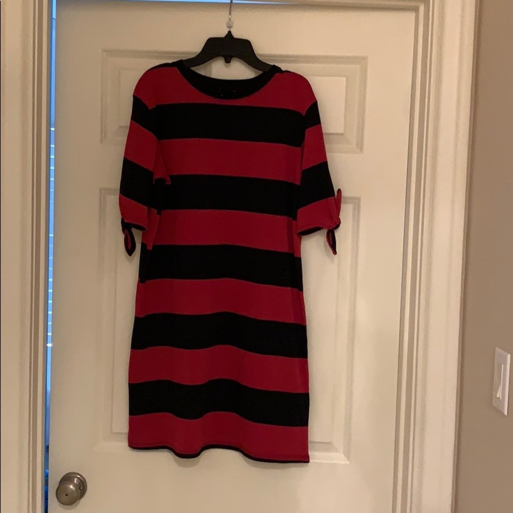 Striped knit dress